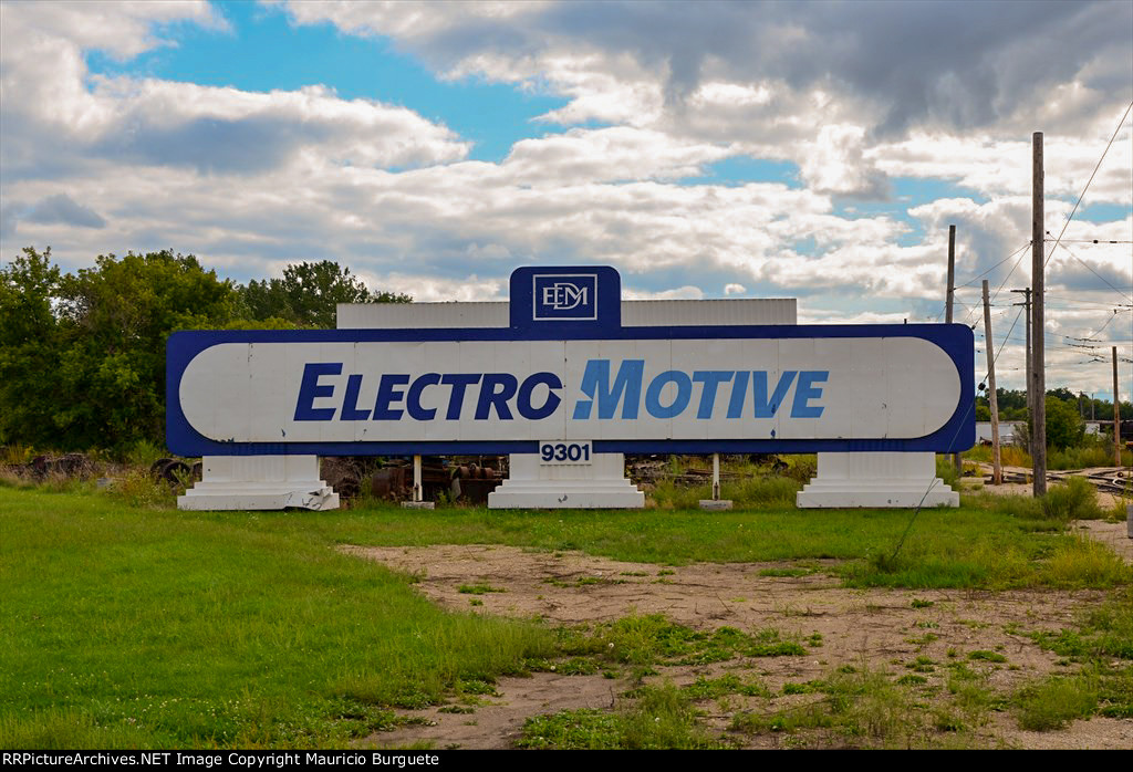 EMD Electro Motive Division Sign